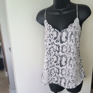 J. Crew Black and White Camisole Top